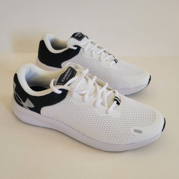 Under Armour Charged Pursuit 2 BL White and Black Running Shoe Men\'s Size 9 main image 5